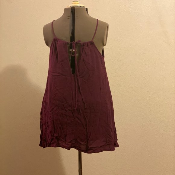 Dark Purple Roxy Spaghetti Strap Dress Size XS - Picture 4 of 5